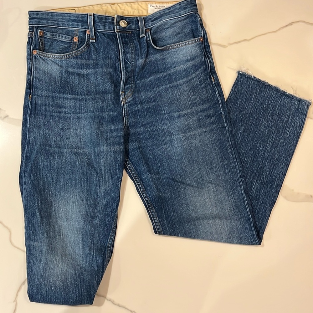 Rag & Bone Maya high-rise ankle straight in Derby size 29